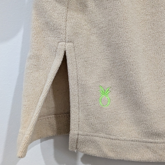 Dudley Stephens Carroll St. Terry Fleece 3/4 Sleeve Top In Nude - Picture 3 of 8